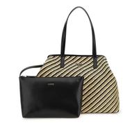 GUESS Sac shopper beige noir pour femme - Vikky II Two In One Tote Bag L Natural / Black 302670