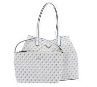 GUESS Sac shopper blanc beige pour femme - Vikky II Tote Bag L Stone Logo 250909