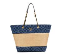 GUESS Sac shopper bleu beige pour femme Delfa Tote Natural / Denim 273662
