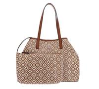 GUESS Sac shopper brun clair blanc pour femme Vikky II Large Tote Cognac 264167