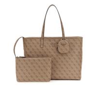 GUESS Sac shopper brun clair marron pour femme - Power Play II Large Tech Tote Latte Logo 314109