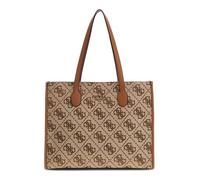 GUESS Sac shopper brun clair marron pour femme - Silvana Girlfriend Tote Latte Logo 300434