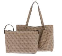 GUESS Brenton Tote Latte Logo