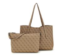 GUESS Sac shopper brun clair pour femme - Brenton Tote Latte Logo 298259