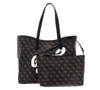 GUESS Sac shopper brun foncé brun clair pour femme - Vikky Large Tote Brown Logo 202933