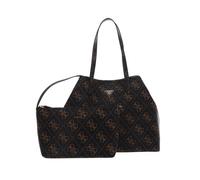 GUESS Sac shopper brun foncé brun clair pour femme - Vikky Large Tote Brown Logo 238091