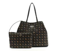 GUESS sac shopper Emelie Logo 2 in 1 Tote Espresso Logo marron foncé