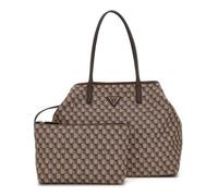 GUESS Sac shopper marron brun foncé pour femme - G Wave Large 2 In 1 Tote Bag L Brown Logo 284403