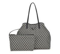 GUESS Sac shopper noir gris pour femme - G Wave Large 2 In 1 Tote Bag L Black Logo 287960