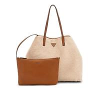 GUESS sac shopper Victtoria 2 in 1 Tote Natural/Cognac écru
