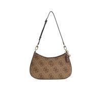 GUESS Sac à épaule brun clair marron pour femme - Noelle II Top Zipper Shoulder Bag Latte Logo / Brown 329855