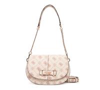 GUESS Sac à bandoulière Carrie Logo Flap Shoulder Bag Vanilla Logo Crème