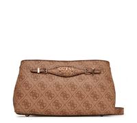 GUESS Sac à épaule bandoulière brun clair marron pour femme - Katya Crossbody Top Zip Latte Logo 311256
