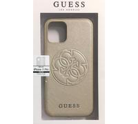 Guess Saffiano 4G Cirlce Or IPHONE 11 Pro 5,8 " Étui Housse de Protection