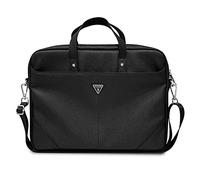 GUESS Saffiano Hot Stamp Triangle Logo, Sac Mixte, Noir