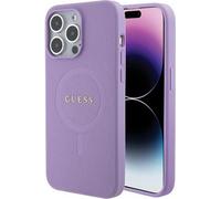 Guess Coque arrire pour iPhone 15 Pro - - Saffiano - Violet