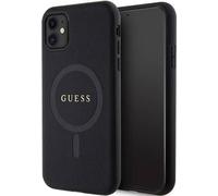 Guess Saffiano MagSafe - Coque iPhone 11 (noir)