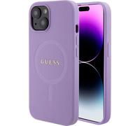 Guess Saffiano MagSafe - iPhone 15 Hülle (lila)