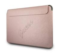 Guess Saffiano Script Computer Sleeve - Étui pour ordinateur portable 13 "(rose)