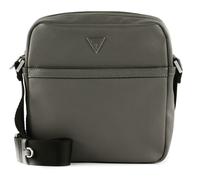 GUESS Sac à épaule bandoulière gris pour homme - Certosa Saffiano Top Zip Xbody Flat 193791