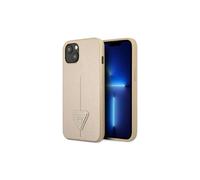 Guess Saffiano Triangle Logo Case - Housse pour iPhone 13 mini (beige)
