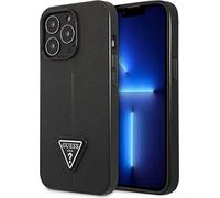 Guess SaffianoTriangle Logo Case - Étui pour iPhone 13 Pro (noir)