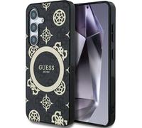 Guess Samsung Galaxy S25 4G Back Gold Electro. Motif Peony MagSafe