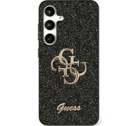 Guess Samsung Galaxy S25 Fixed Glitter Big 4G Metal Logo Cover Noir