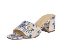 GUESS Sandales à talons Gallai pour femme, Bleu clair floral 450, 37.5 EU