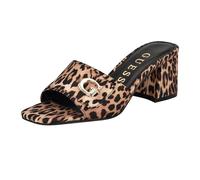 Guess Sandales à talons Gallai pour femme, Guépard brun moyen 210, 42 EU