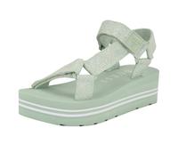 Guess Sandales Avin pour femme, Vert clair/blanc Logo 330, 41 EU