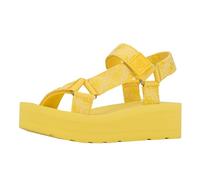 GUESS Sandales compensées Avin pour femme, Jaune 700, 39.5 EU