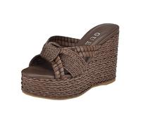 GUESS Sandales compensées Avin pour femme, Marron 210, 37 EU