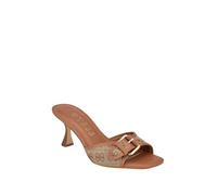 GUESS Femme Dista Sandale à Talon, Beige Marron 210, 36 EU