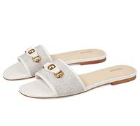 GUESS Sandales Hammi pour femme, Dove 150, 40 EU