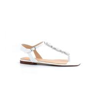 Guess - Sandales Plates - Femme - Chaussures - Blanc - Taille: 36 EU
