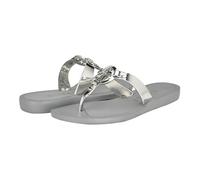 GUESS Sandales plates Tyana pour femme, Argent 009, 36.5 EU