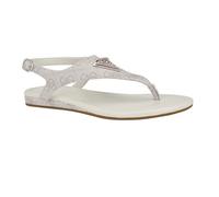 GUESS Sandales Unali pour femme, Logo ivoire 150, 38 EU