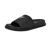 GUESS Sandales VesperSlide pour homme, Texture Saffiano Noir 002, 44 EU