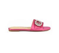 Guess - Satin Sandale en Caoutchouc Slides - Femme - Chaussures - Rose - Taille: 38 EU