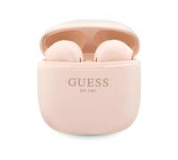 Guess Script Logo TWS Écouteurs BT5.3 avec étui de chargement - Rose