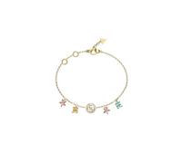 GUESS Secret Garden Flower Charms Bracelet Yellow Gold/Multicolor doré