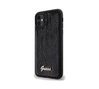 Guess Sequin Script Metal - Coque iPhone 11 (noir)