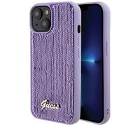 Coque Guess en TPU rigide pour Apple iPhone 15/14/13 6.1 - violet