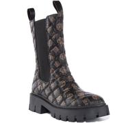 Guess Serlen Bottes À Enfiler Matelassées Femmes Noires Marron UK 3 - 8