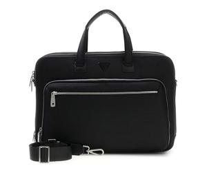 GUESS serviette sac d'ordinateur portable pour ordinateur portable Berna Laptop Bag Black noir