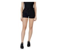 Guess - Short Athlétique Lacé en Mélange de Coton - Femme - Shorts - Noir - Taille: 42 FR