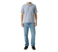 Guess - Short Sleeve Striped Shirt - Homme - Chemises - Bleu - Taille: L