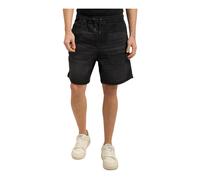 Guess - Shorts en denim délavé à cordon de serrage - Homme - Shorts - Noir - Taille: W38
