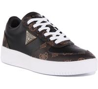 Guess Sidney Baskets Imprimées Logo 4G Blanches Femmes UK 3 - 8